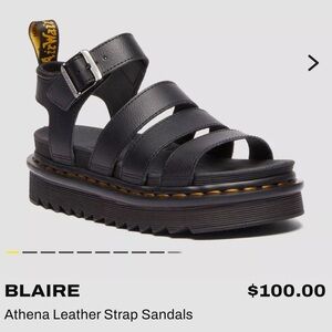 Dr. Martens Blaire Athena Leather Strap Sandals